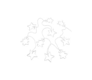 Markslöjd 705436 - LED Vianočná reťaz TRI 10xLED/2xAA 1,65m teplá biela 705436