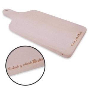 SKVELER Doska - lopár 30 x 13,5 x 1,5 cm drevená s rúčkou, SKVELER