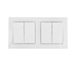 B.V.  - SADA 2x Spínač domový 2-tlačidlový 250V/10A B20101LVF