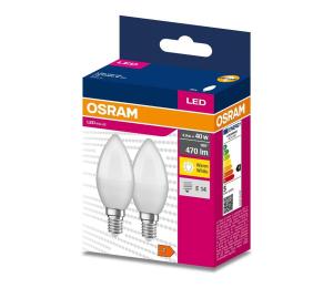 SADA 2x LED Žiarovka B35 E14/4,9W/230V 3000K - Osram 4058075628052