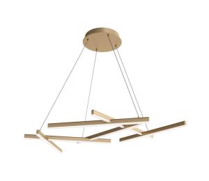 Maytoni MOD016PL-L75MG3K - LED Luster na lanku LINE LED/79W/230V zlatá MOD016PL-L75MG3K