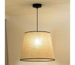 - Luster na lanku YUTE 1xE27/15W/230V pr. 38 cm šedá/čierna 603874