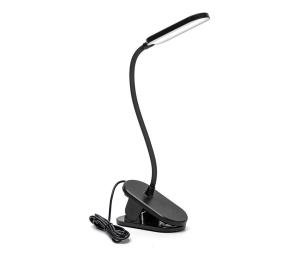 B.V.  - LED Stmievateľná stolná lampa s klipom LED/2,5W/5V čierna B10311J03