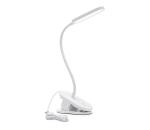 B.V.  - LED Stmievateľná stolná lampa s klipom LED/2,5W/5V biela B10311J04
