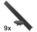 Nanoleaf NL59-0001BM-9PK - Sada krytov na lištu LINES 9 ks čierna matná NL59-0001BM-9PK