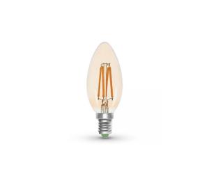 LED Žiarovka CLASIC AMBER C35 E14/5W/230V 2200K -  Brilagi ZD-CA3505-22