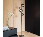 Ideal Lux - LED Stojacia lampa PERLAGE 4xG9/3W/230V čierna/dymová 306988