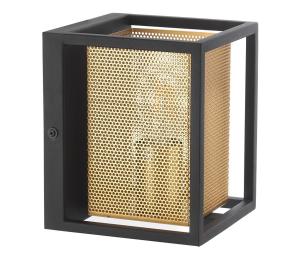 ONLI - Nástenné svietidlo MALIK 1xE27/22W/230V zlatá/čierna 4980/AP