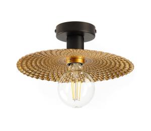 ONLI - Stropné svietidlo GOLDEN 1xE27/22W/230V pr. 28 cm zlatá/čierna 5027/PLP