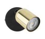 Nástenné bodové svietidlo TOP 1xGU10/10W/230V čierna/zlatá 6030