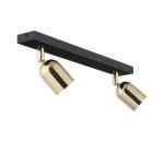 Bodové svietidlo TOP 2xGU10/10W/230V čierna/zlatá 5617