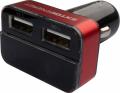 EXTOL ENERGY Nabíjačka USB do auta, 12-24V, výstup 5V/3,1A, 2xUSB, LCD