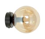 EMIBIG Nástenné svietidlo ROSSI 1xE14/10W/230V čierna/béžová 876/K1