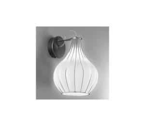 SIRU - Nástenná lampa AURIGA 1xG9/30W/230V chróm/biela benátske sklo RB403-020BLL
