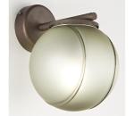 SIRU - Nástenná lampa FLORET 1xE14/40W/230V hnedá/šedá benátske sklo MB665-020FULA