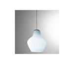 SIRU - Luster na lanku LONDON 1xE27/60W/230V modrá/lesklý chróm benátske sklo LS601-025AMI