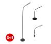 light LED Stmievateľná lampa 3v1 LED/10W/230V 3000/4000/6000K CRI 90 čierna 3350CN