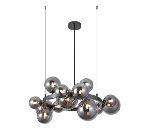 Wofi 5014-1505W - LED Luster na lanku VILLA 15xG9/3W/230V čierna 5014-1505W