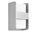 Telefunken 321004TF - Vonkajšie nástenné svietidlo 1xE27/12W/230V IP44 strieborná 321004TF