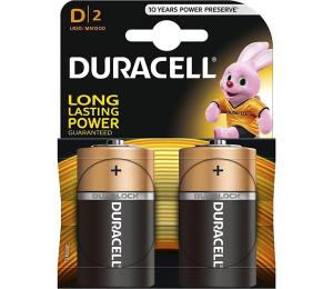 Duracell - 2 ks Alkalická batéria Basic LR20/D 1,5V 12500 mAh DRBLR20B2