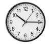 Nástenné hodiny pr. 20 cm 1xAA čierna/biela PZWNB