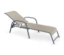 Halmar Polohovateľné ležadlo MOSLER šedá/béžová V-CH-MOSLER-LEŻAK
