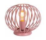 Lucide 78593/25/66 - Stolná lampa MERLINA 1xE27/40W/230V pr. 25,5 cm ružová 78593/25/66