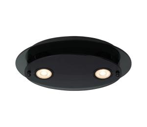 Lucide 79181/02/30 - Stropné svietidlo OKNO 2xGU10/5W/230V čierna 79181/02/30