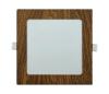 LED Podhľadové svietidlo SQUARE LED/12W/230V 4200K 16,8x16,8 cm hnedá 008 0001159