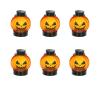 - SADA 6x LED Dekorácia HALLOWEEN LED/1xCR2032/teplá biela tekvica 52000323