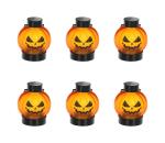 - SADA 6x LED Dekorácia HALLOWEEN LED/1xCR2032/teplá biela tekvica 52000323