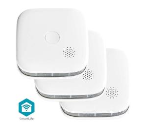 WIFIDS21WT3 - SADA 3x Detektor dymu SmartLife 3V/1xCR123A Wi-Fi Tuya WIFIDS21WT3