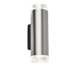 Brilo - LED Vonkajšie nástenné svietidlo 2xGU10/4,7W/230V IP44 4000K matný chróm 3072022