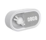 LED Stmievateľná nočná lampička s budíkom BUNNY LED/1,2W/5V 3000K 328151