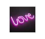 JUST LIGHT. 85021-87 - LED Neónová nástenná dekorácia NEON LED/6,5W/5V Love 85021-87