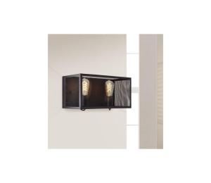 Brilliant - Nástenné svietidlo MAZE 2xE27/40W/230V čierna 99732/86