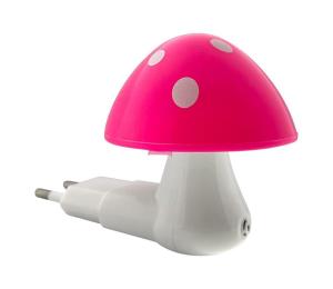 LED Detské nočné svetlo so senzorom súmraku LED/0,5W/230V muchotrávka 034 0001067