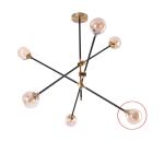 Azzardo - Náhradné sklo k lustru SOLEN pr. 13,5 cm 8590828235668