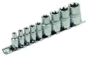 EXTOL PREMIUM Hlavice nastrčné TORX 1/4", 1/2"