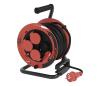 Predlžovací kábel na bubne so 4 zásuvkami 25m IP44 červená P084256