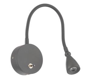 ONLI - LED Flexibilná lampička LEXI LED/1W/230V 4000K šedá 4826/APG