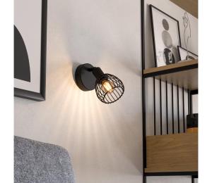 Eglo 901038 - Nástenné svietidlo SON 1xE14/40W/230V čierna 901038