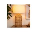 Atmosphera - Stolná lampa KARLA 1xE27/25W/230V ratan 181901