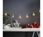 Eglo 411112 - LED vianočný reťazec ORNAMENT 10xLED/3xAA 2,4m teplá biela 411112