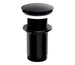 OMNIRES A716BL - Umývadlový výpust CLICK-CLACK pr. 6,6 cm polomatná čierna A716BL
