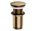 OMNIRES A716BR - Umývadlový výpust CLICK-CLACK pr. 6,6 cm kefovaná bronzová A716BR