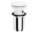 OMNIRES A706BM - Umývadlový výpust CLICK-CLACK pr. 6,6 cm matná biela A706BM