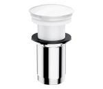 OMNIRES A716BP - Umývadlový výpust CLICK-CLACK pr. 6,6 cm lesklá biela A716BP