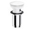 OMNIRES A706BP - Umývadlový výpust CLICK-CLACK pr. 6,6 cm lesklá biela A706BP