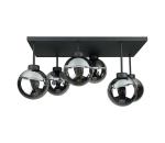 Keter Lighting Prisadený luster DEA 6xE14/60W/230V čierna/dymová čierna 2902